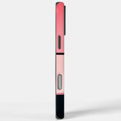 Coques Case-Mate iPhone Monogramme Moderne Féminin Chic Rayure Rose Noir (Verso / Droite)