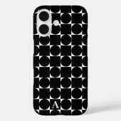 Coques Case-Mate iPhone Monogramme moderne géométrique tendance (Verso)