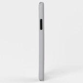 Coques Case-Mate iPhone Monogramme Moderne Gris (Dos/Droite)