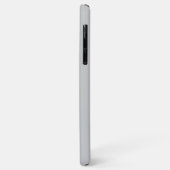 Coques Case-Mate iPhone Monogramme Moderne Gris (Dos/Gauche)