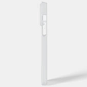 Coques Case-Mate iPhone Monogramme Moderne Gris Clair Or Script (Verso / Gauche)