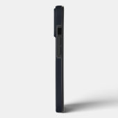 Coques Case-Mate iPhone Monogramme moderne Gris profond/Noir/Or (Verso / Gauche)
