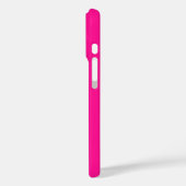 Coques Case-Mate iPhone Monogramme moderne Hot rose (Verso / Gauche)