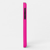 Coques Case-Mate iPhone Monogramme moderne Hot rose or (Dos/Gauche)
