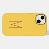 Coques Case-Mate iPhone Monogramme moderne initiale simple (Verso (horizontal))