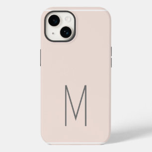 Coque Pour iPhone 14 Monogramme moderne initiale simple