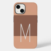 Coques Case-Mate iPhone Monogramme moderne initiale simple (Verso)