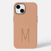 Coques Case-Mate iPhone Monogramme moderne initiale simple (Verso)