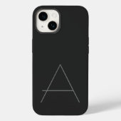 Coques Case-Mate iPhone Monogramme moderne initiale simple (Verso)