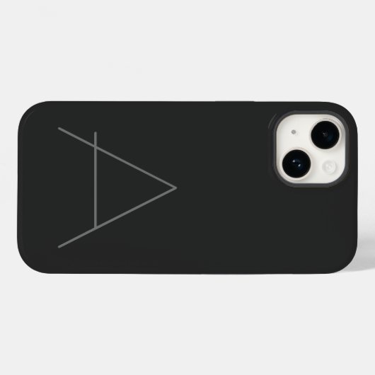 Coques Case-Mate iPhone Monogramme moderne initiale simple (Verso (horizontal))