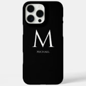 Coques Case-Mate iPhone Monogramme moderne minimal (Verso)