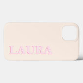 Coques Case-Mate iPhone Monogramme moderne minimaliste (Verso (horizontal))
