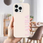 Case-Mate iPhone Case Monogramme moderne minimaliste<br><div class="desc">Boîtier de téléphone Monogramme moderne bleu marine. Créez votre propre coque iphone personnalisé avec un monogramme de nom personnalisé.</div>