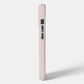 Coques Case-Mate iPhone Monogramme moderne minimaliste rose (Verso / Gauche)