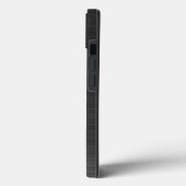 Coques Case-Mate iPhone Monogramme moderne noir (Verso / Gauche)