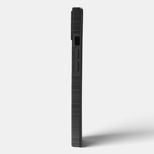 Coques Case-Mate iPhone Monogramme moderne noir (Verso / Gauche)