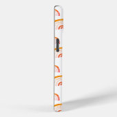 Coques Case-Mate iPhone Monogramme Moderne Orange Aquarelle Rainbow (Verso / Droite)