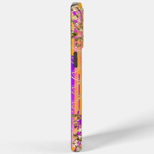 Coques Case-Mate iPhone Monogramme Moderne Parties scintillant sirène viol (Verso / Droite)