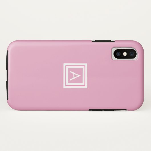 Coques Case-Mate iPhone Monogramme moderne personnalisé (Dos (Horizontal))