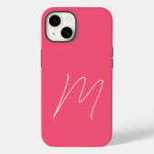 Coques Case-Mate iPhone Monogramme Moderne Plain Initiale Script Feminine (Verso)