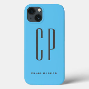 Case-Mate iPhone Case Monogramme moderne Professionnel Plat Ciel Simple 