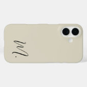 Coques Case-Mate iPhone Monogramme moderne Remplacer initial Ajouter le vô (Verso (horizontal))