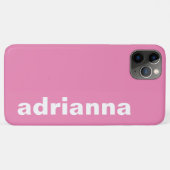 Coques Case-Mate iPhone Monogramme Moderne Rose (Dos (Horizontal))