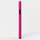Coques Case-Mate iPhone Monogramme Moderne Rose Chaud (Dos/Droite)
