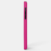 Coques Case-Mate iPhone Monogramme Moderne Rose Chaud (Dos/Gauche)