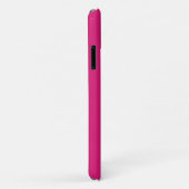 Coques Case-Mate iPhone Monogramme Moderne Rose Chaud (Dos/Droite)