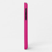 Coques Case-Mate iPhone Monogramme Moderne Rose Chaud (Dos/Gauche)