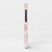 Coques Case-Mate iPhone Monogramme Moderne Rose Pailleté Personnalisé (Dos/Gauche)