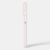 Coques Case-Mate iPhone Monogramme Moderne Rose Pâle Or Écriture Script (Verso / Gauche)
