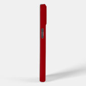 Coques Case-Mate iPhone Monogramme moderne rouge (Verso / Droite)