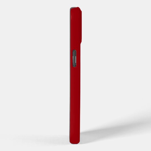 Coques Case-Mate iPhone Monogramme moderne rouge (Verso / Droite)
