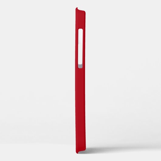 Coques Case-Mate iPhone Monogramme moderne rouge (Verso / Gauche)