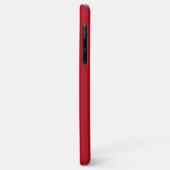 Coques Case-Mate iPhone Monogramme Moderne Rouge (Dos/Gauche)