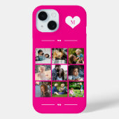 Coques Case-Mate iPhone Monogramme moderne tendance personnalisé collage d (Verso)