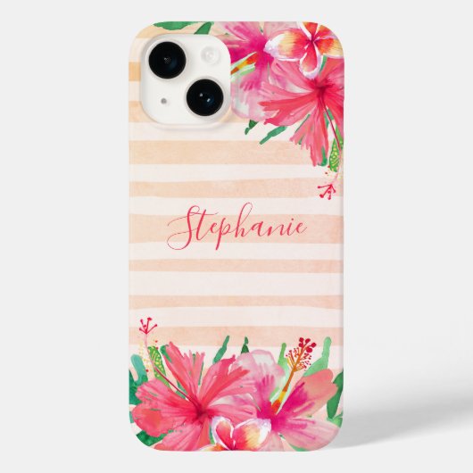 Coques Case-Mate iPhone Monogramme moderne Tropical Botanique (Verso)