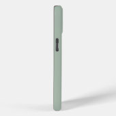 Coques Case-Mate iPhone Monogramme Moderne Vert Sauge (Verso / Droite)