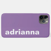 Coques Case-Mate iPhone Monogramme Moderne Violet (Dos (Horizontal))