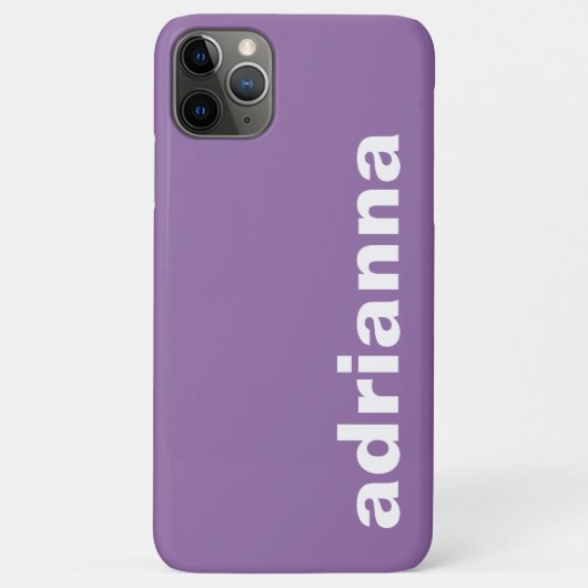 Coques Case-Mate iPhone Monogramme Moderne Violet (Dos)