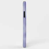Coques Case-Mate iPhone Monogramme moderne violet à huile violette (Dos/Droite)