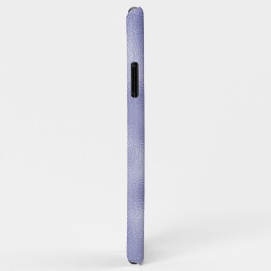 Coques Case-Mate iPhone Monogramme moderne violet à huile violette (Dos/Droite)