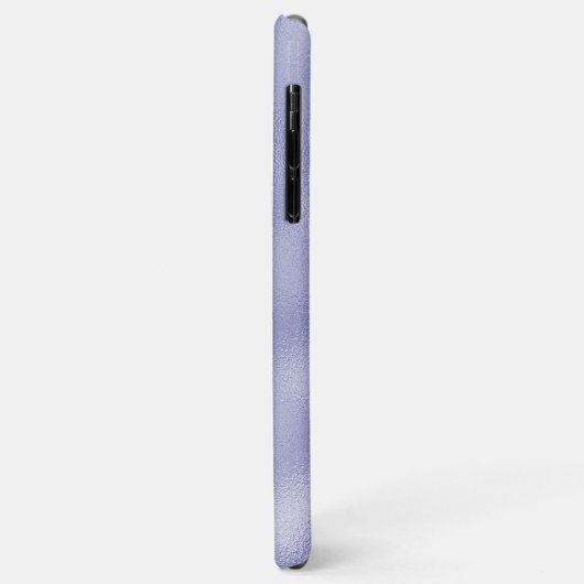 Coques Case-Mate iPhone Monogramme moderne violet à huile violette (Dos/Gauche)