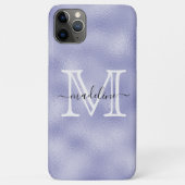 Coques Case-Mate iPhone Monogramme moderne violet à huile violette (Dos)
