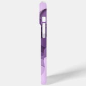 Coques Case-Mate iPhone Monogramme moderne violet violet élégant Abstrait (Verso / Gauche)