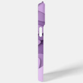 Coques Case-Mate iPhone Monogramme moderne violet violet élégant Abstrait (Verso / Droite)