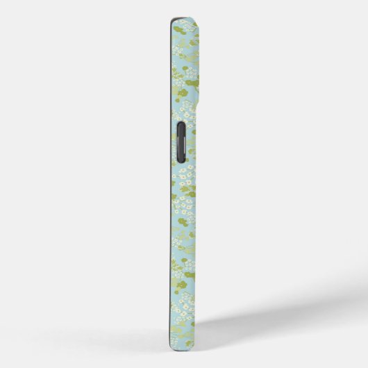 COQUES Case-Mate iPhone MONOGRAMME MOMENT M ACQUA PETITES FLEURS (Verso / Droite)