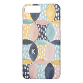 Coques Case-Mate iPhone Monogramme | Motif circulaire Abstrait (Dos)